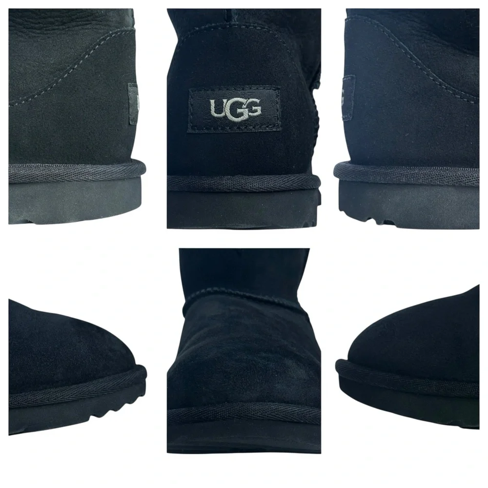 New Ugg Classic Short II Black Boots US 4 Big Kids 4 - 10 years Unisex Custom